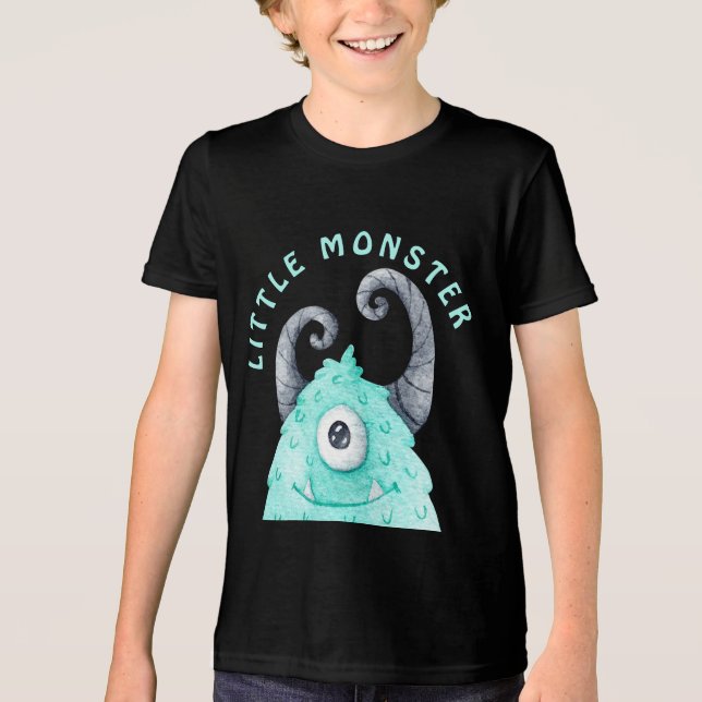 Camiseta Pequeno Monstro de Meninos Bonitos (Frente)