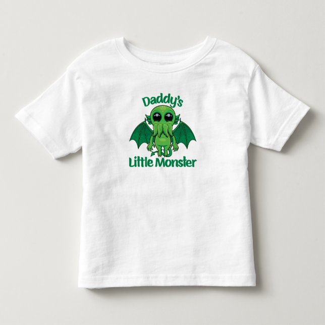Camiseta Pequeno Monstro e Cute Bebê Cthulhu (Frente)