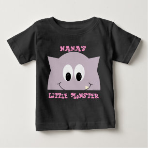 Camiseta Pequeno Monstro Em Lilac