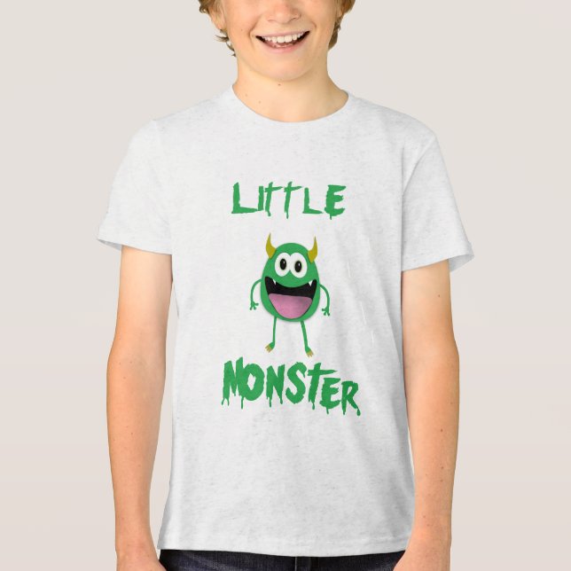 Camiseta Pequeno Monstro Verde (Frente)