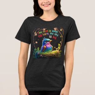 Camiseta Pequeno Ninho, Grandes Sonhos - Tee de Arte Natura