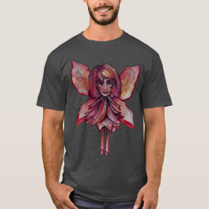 Camiseta Pequeno outono Vermelho Fadas de Fadas Fall design