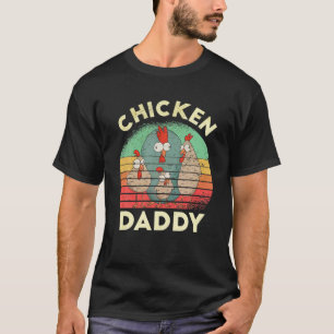 Camiseta Pequeno Pai de frango - Cartões familiares para a