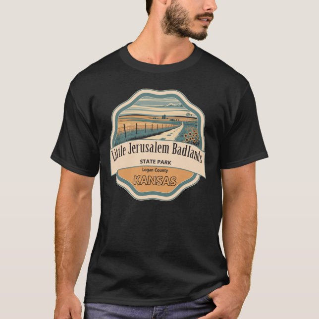 Camiseta Pequeno Parque Estadual de Badlands de Jerusalém1 (Frente)