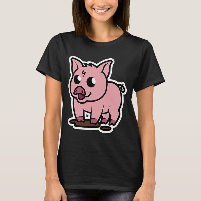 Camiseta Pequeno Pet Piggy (Frente)