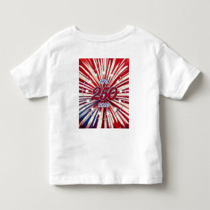 Camiseta Pequeno Petardo do Papai! EUA 250 Fogos de Artifíc