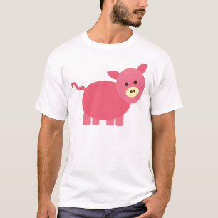 Camiseta Pequeno Porquinho Bonito