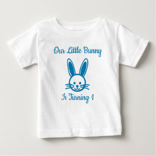 Camiseta Pequeno primeiro aniversario Bunny