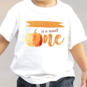 Camiseta Pequeno primeiro aniversario de Abóbora