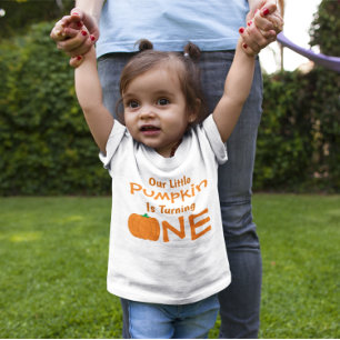 Camiseta Pequeno primeiro aniversario de Abóbora