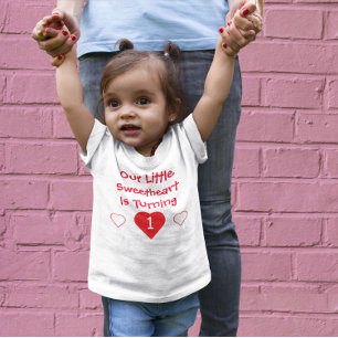 Camiseta Pequeno primeiro aniversario Swetheart