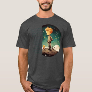Camiseta Pequeno Príncipe Le Petit livros infantis Prince