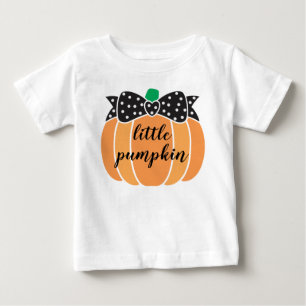 Camiseta Pequeno Pumpkin bonitinho com Arco de aniversário 