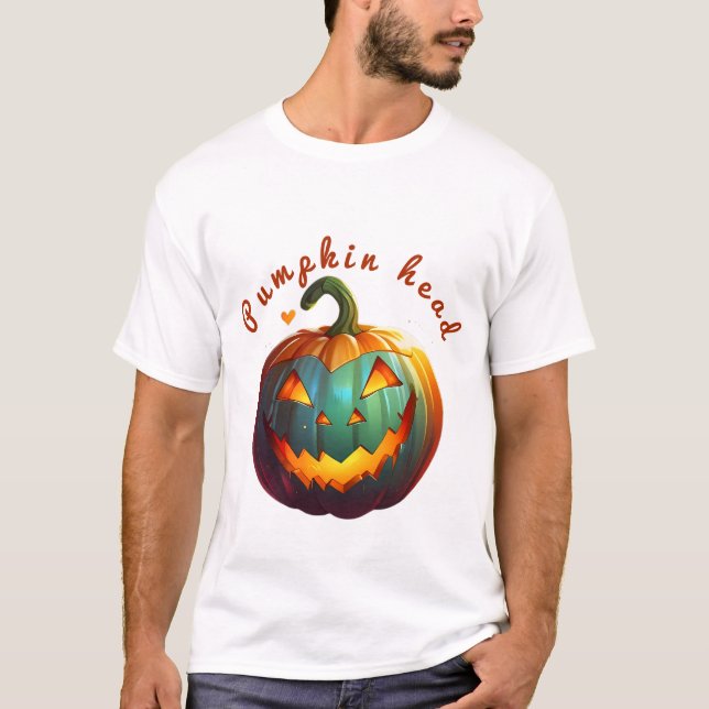 Camiseta Pequeno Pumpkin Feliz e Bonito Vibes (Frente)