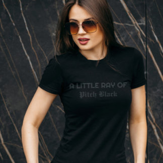Camiseta Pequeno Raio de Vibrações Engraçadas Góticas Sombr