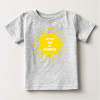 Pequeno Raio Sol amarelo-sol texto personalizado f