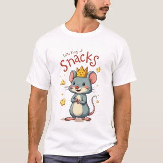 Camiseta Pequeno Rei dos Cachorros - Queijo de Mouse Engraç