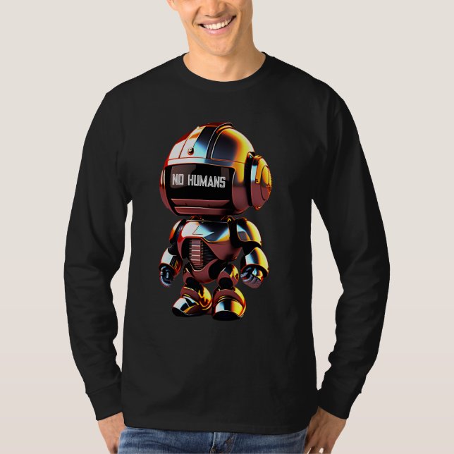 Camiseta Pequeno Robô Bonito (Frente)