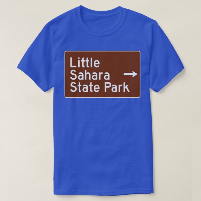 Camiseta Pequeno Sahara State Park Oklahoma Brown Recreação (Frente do Design)