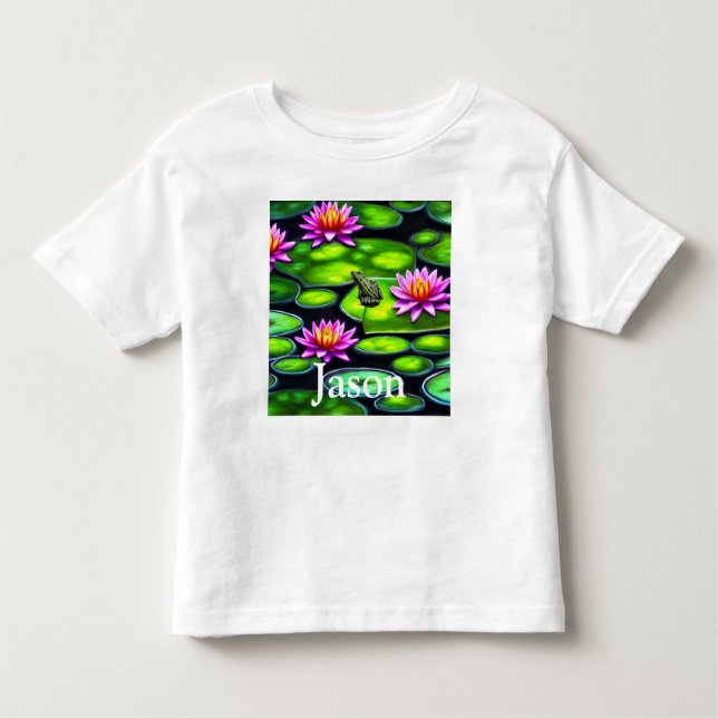 Camiseta Pequeno Sapo no Lily Pad (Frente)