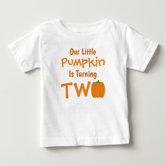 Camiseta Pequeno segundo aniversário (Frente)