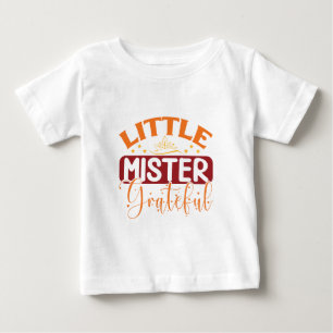Camiseta Pequeno Senhor Grato - Dia de Ação de Graças