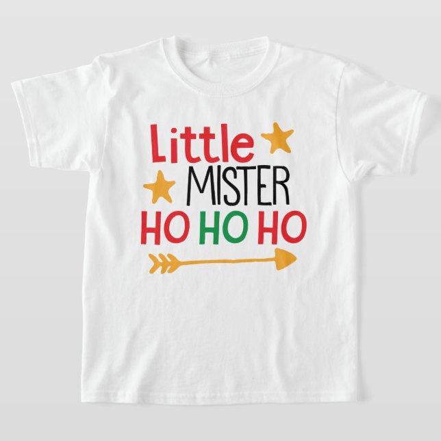 Camiseta Pequeno Senhor Ho Ho Natal (Postura )