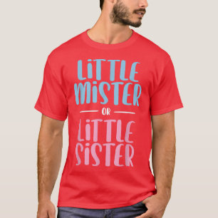 Camiseta Pequeno Senhor Ou Irmã Bebê Revela Genda De Gravid