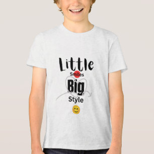 Camiseta Pequeno Sorriso Grande Crianças Tee # crianças cam