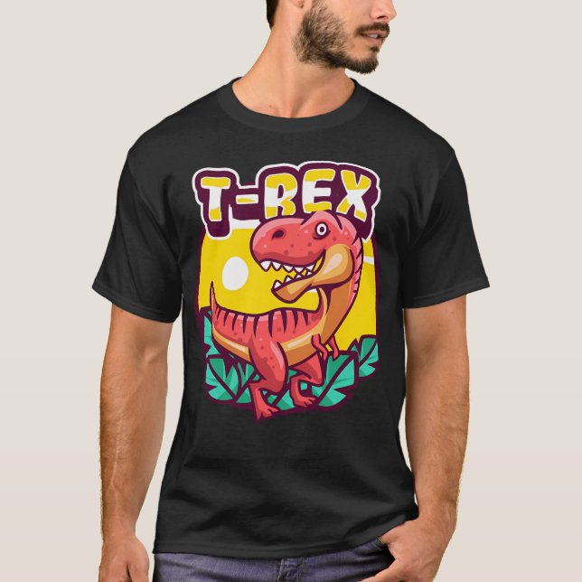 Camiseta Pequeno T-Rex Bonito (Frente)