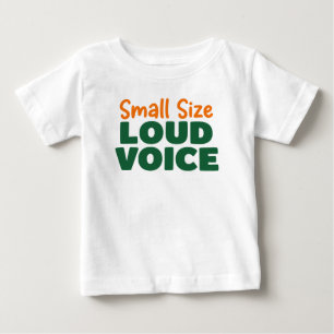 Camiseta Pequeno Tamanho Voz Alta