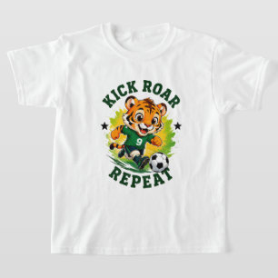 Camiseta 🏆 Pequeno Tigre Herói do Futebol Número 9 ⚽