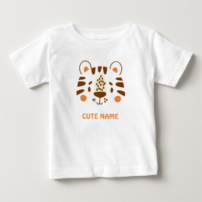 Camiseta Pequeno Tigre Selvagem (Frente)