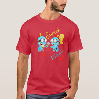 Camiseta pequenos amigos engraçados