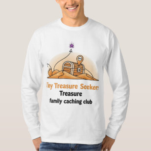 Camiseta Pequenos buscadores de tesouro - tesouro de geocaç