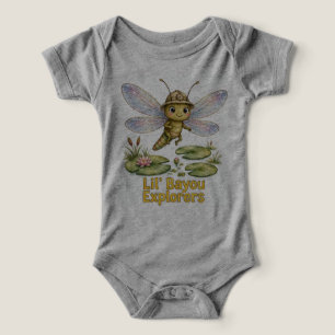 Camiseta Pequenos Exploradores do Bayou Dragonfly Baby de U