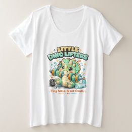Camiseta Pequenos Levantadores de Dinossauros 8KG | Braços