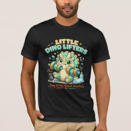 Camiseta Pequenos Levantadores de Dinossauros 8KG | Braços