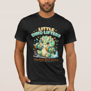 Camiseta Pequenos Levantadores de Dinossauros 8KG Braços