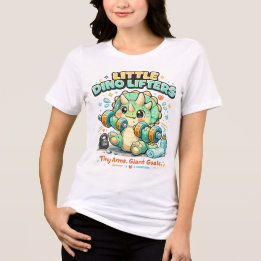 Camiseta Pequenos Levantadores de Dinossauros 8KG | Braços