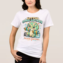 Camiseta Pequenos Levantadores de Dinossauros 8KG | Braços