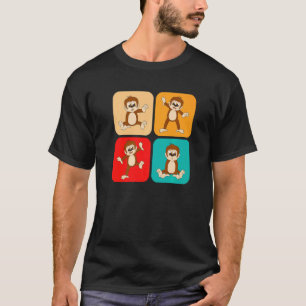 Camiseta Pequenos Macacos Retro, Crianças, Eu Bebo Macaco