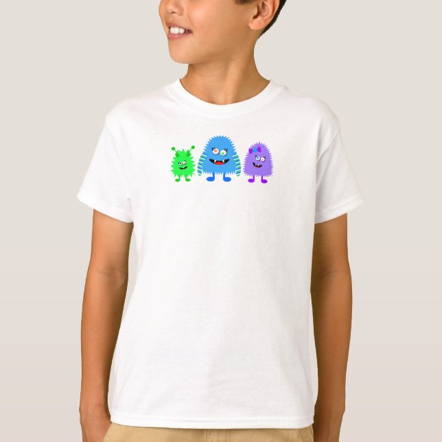 Camiseta Pequenos Monstros Bonitos (Frente)