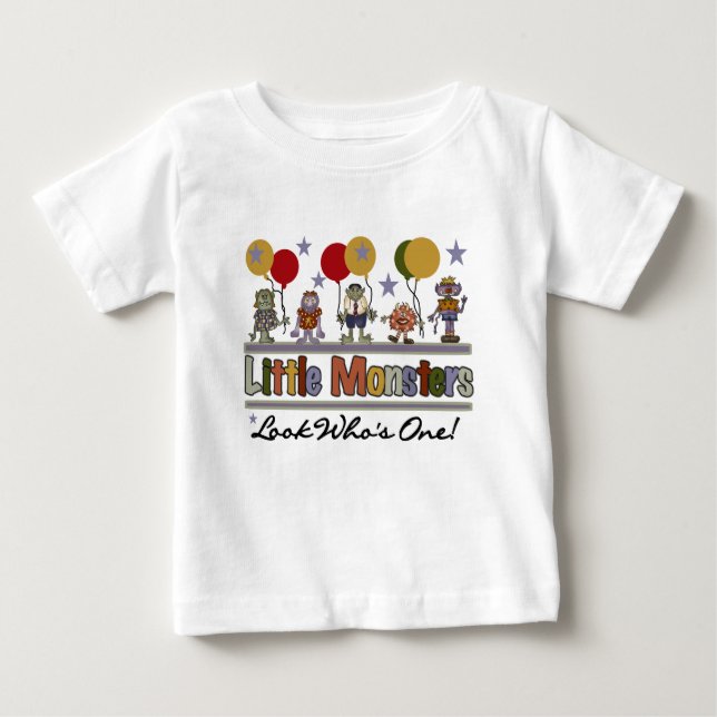 Camiseta Pequenos Monstros Primeiro Aniversário (Frente)
