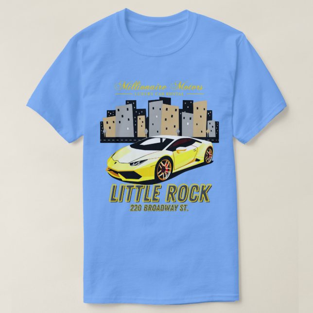 CAMISETA PEQUENOS MOTORES ROCK AR MILLIONAIRE ALUGUER LUXUR (Frente do Design)