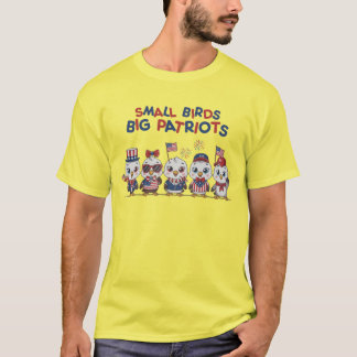Camiseta Pequenos Pássaros Grandes Patriotas