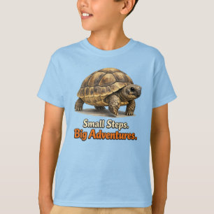 Camiseta Pequenos Passos Grandes Aventuras Tartaruga Bebê M