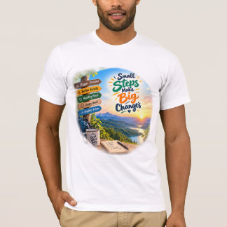Camiseta Pequenos Passos Grandes Mudanças
