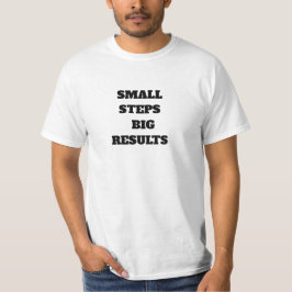 Camiseta Pequenos Passos Grandes Resultados - Citação Motiv