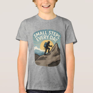 Camiseta Pequenos Passos Todos os Dias Aventura de Caminhad